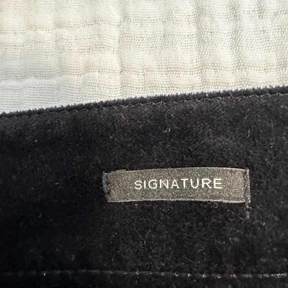 Talbots 10 petite velveteen straight leg five pocket pants. Black - Picture 2 of 6